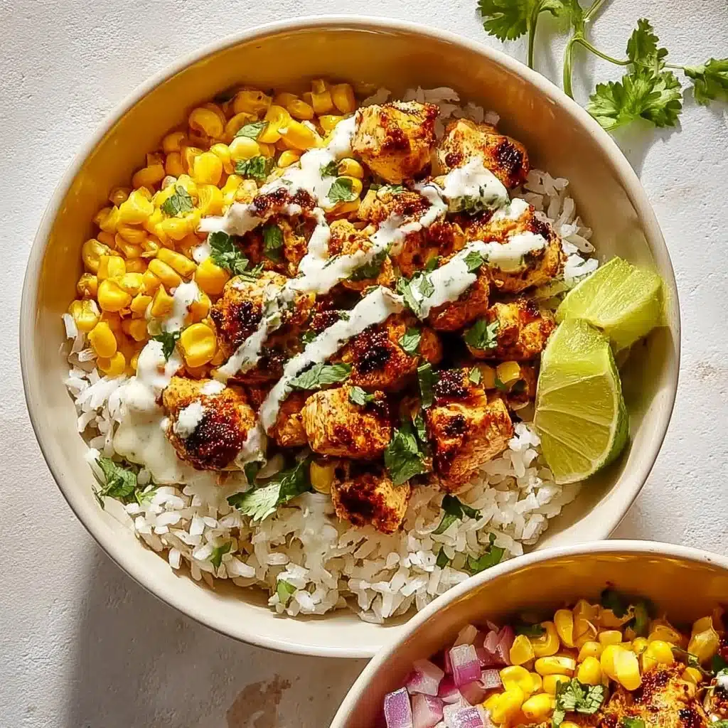Street Corn Chicken Rice Bowl