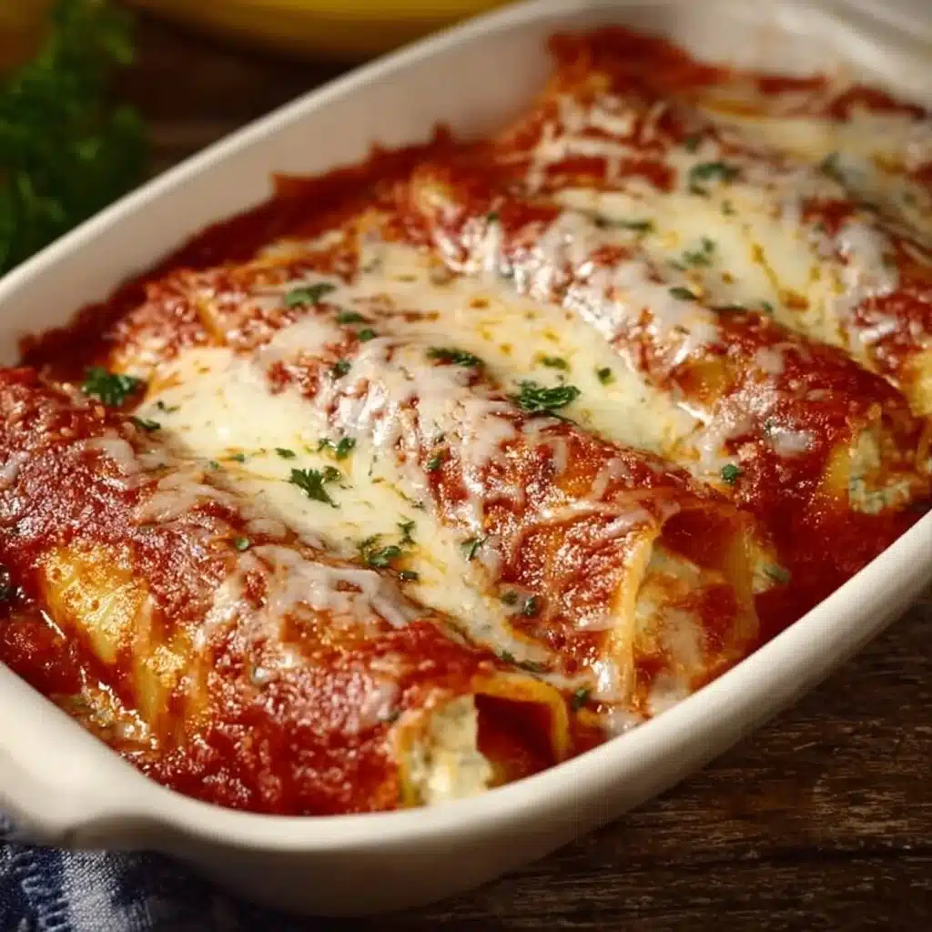 Three Cheese Manicotti