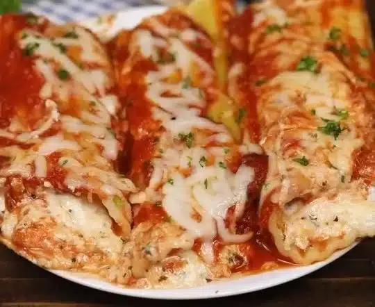 Three Cheese Manicotti