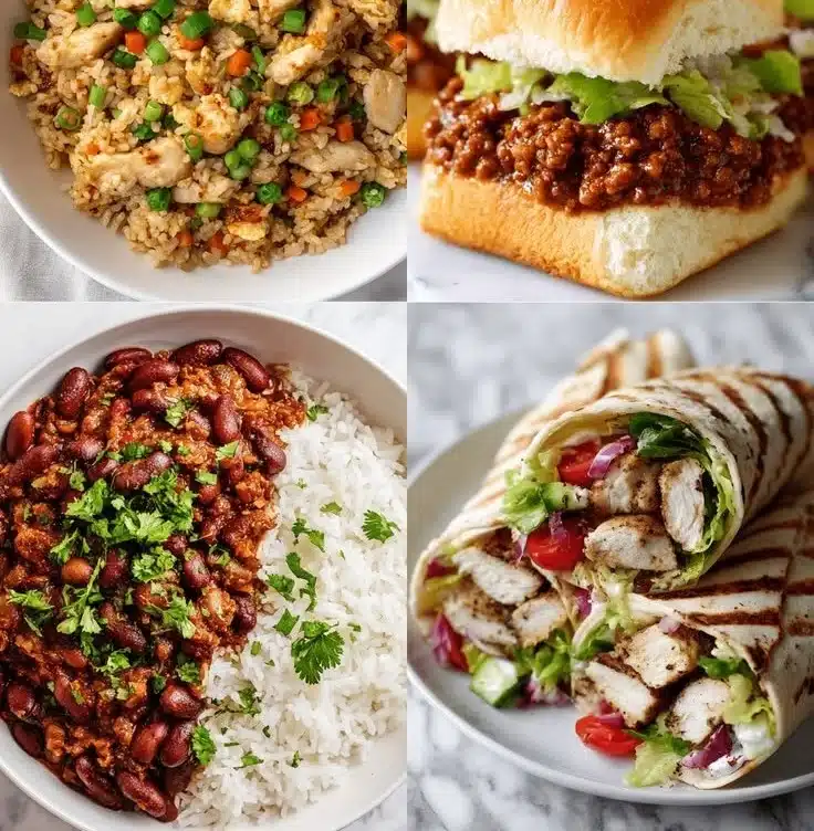 A selection of 25 quick weeknight dinners for busy school nights.