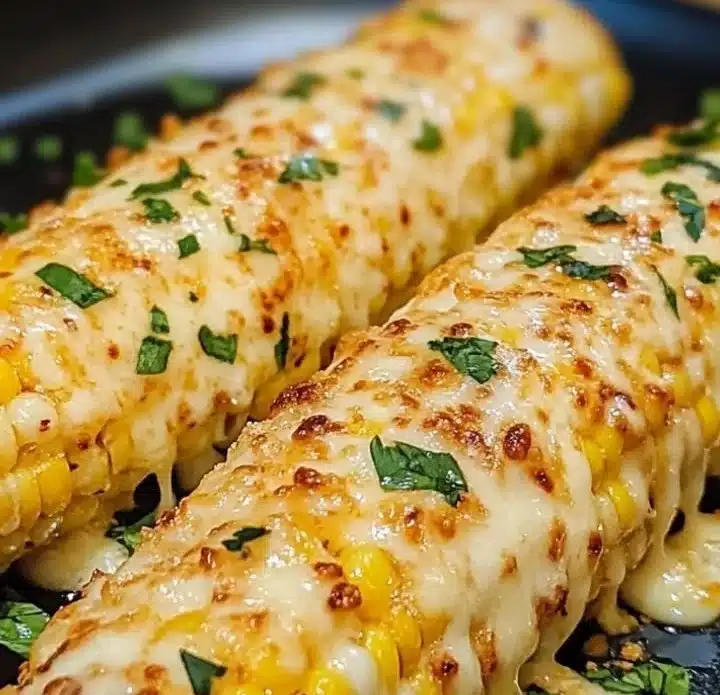 Cheesy Garlic Butter Corn on the Cob