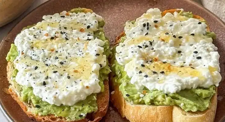 Easy Cottage Cheese Avocado Toast