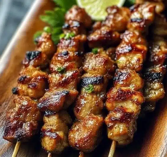 Grilled Thai Coconut Chicken Skewers