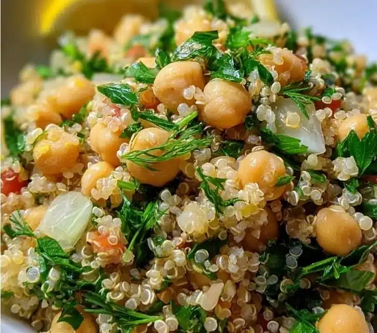 Lemon Herb Quinoa with Chickpeas