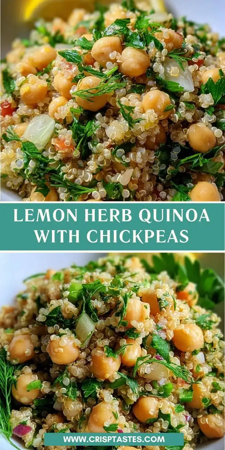 Lemon Herb Quinoa with Chickpeas