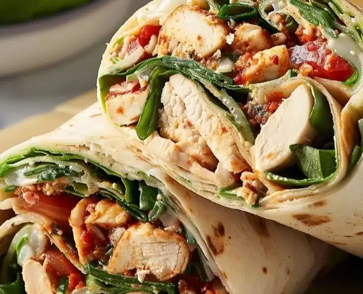 Tuscan Chicken Wrap
